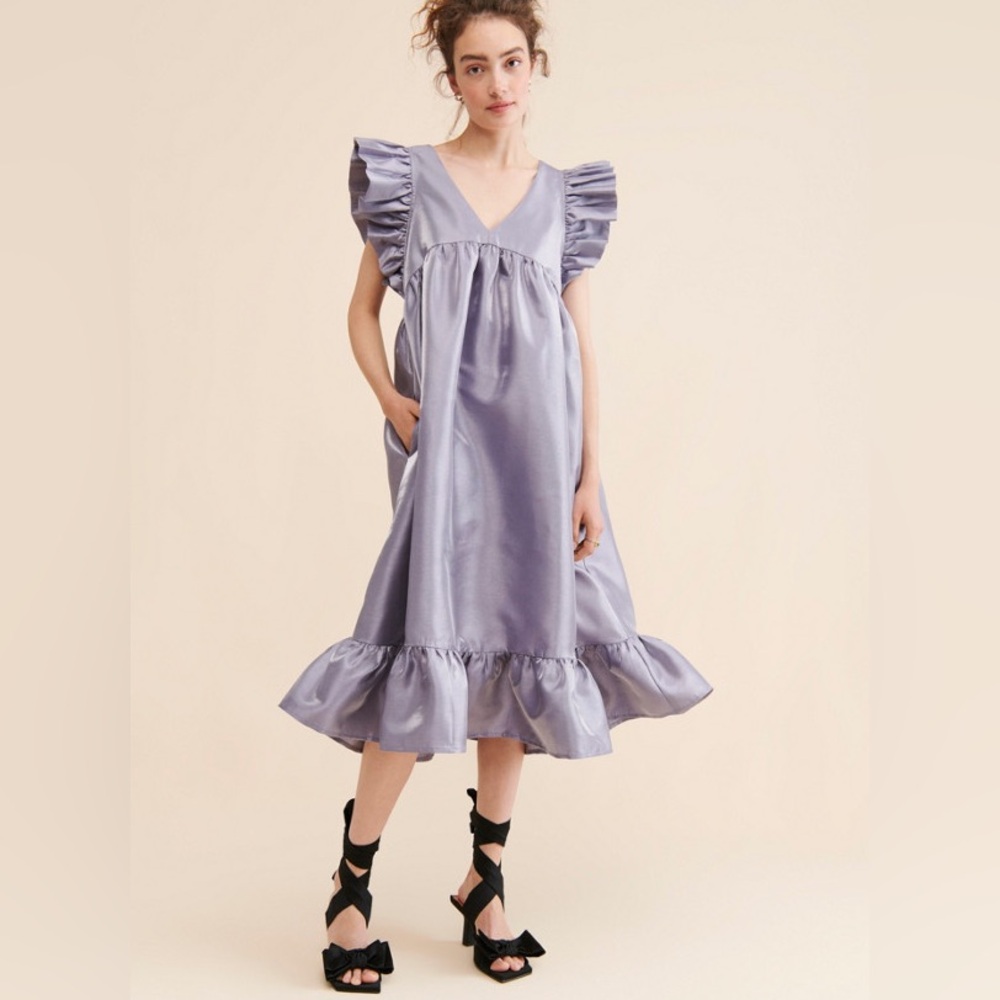 Anthropologie Lavender Midi Dress